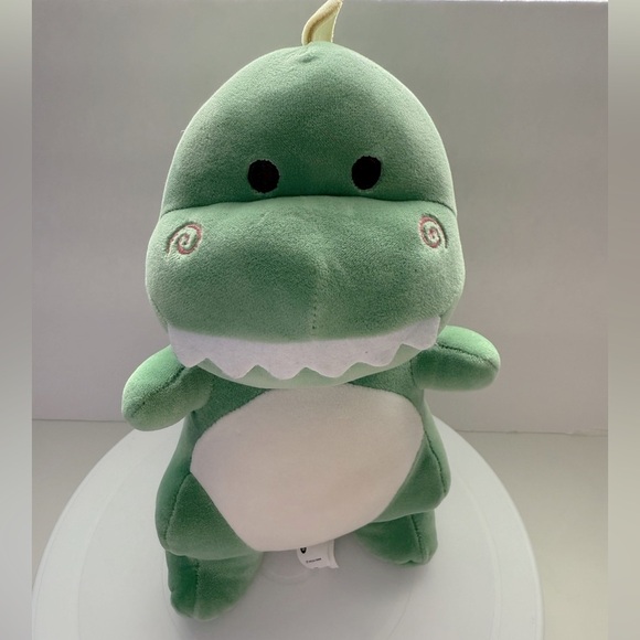 11” Green Dinosaur Plush Toy - Picture 1 of 12